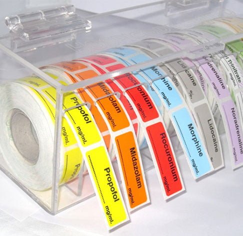 Metal Medication Label Tape Dispenser