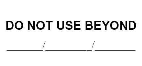 DO NOT USE BEYOND