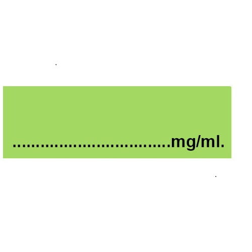 Blank with mg/ml