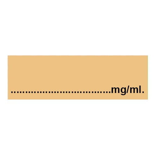 Blank with mg/ml