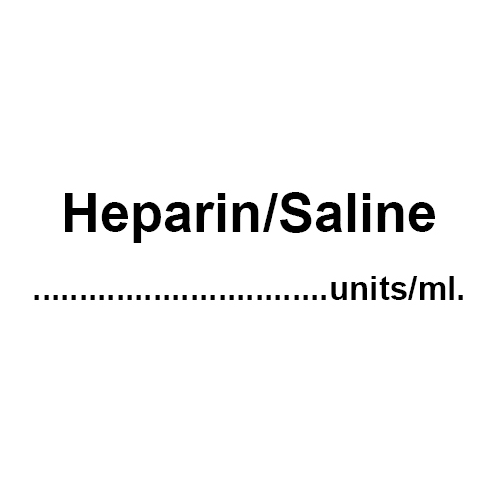 Heparin/Saline