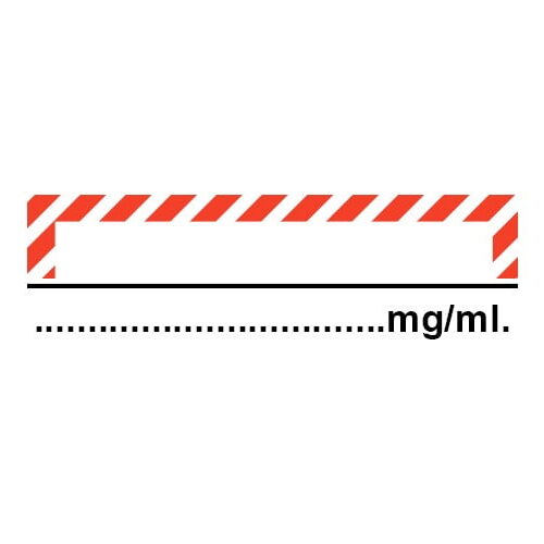 Blank with mg/ml
