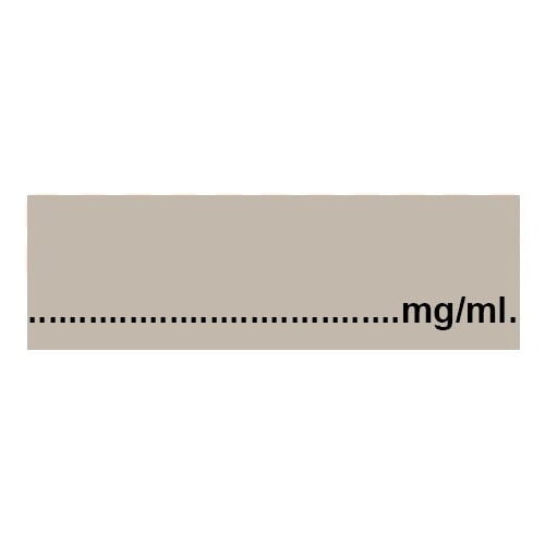 Blank with mg/ml